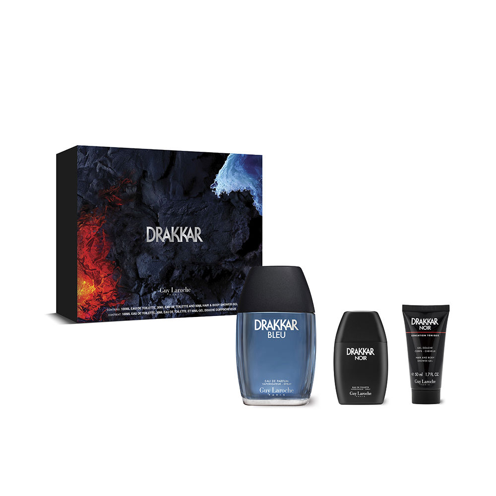 DRAKKAR BLEU ESTUCHE (Eau de Parfum spray 100 ml + Eau de Toilette spray 30 ml + Deo vapo spray 50 ml)