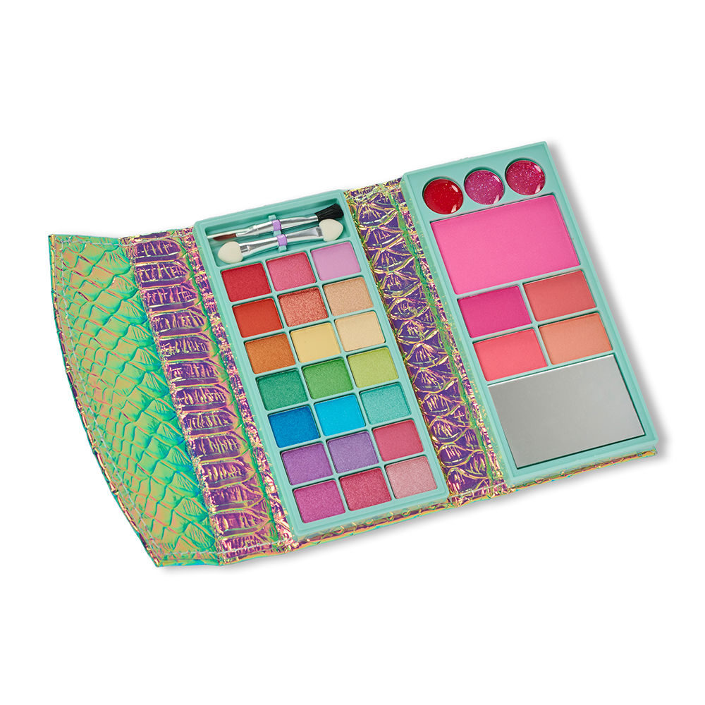 LET'S BE MERMAIDS WALLET set (21 eyeshadows + 5 bronzers and blushes + 3 lip glosses + applicators)