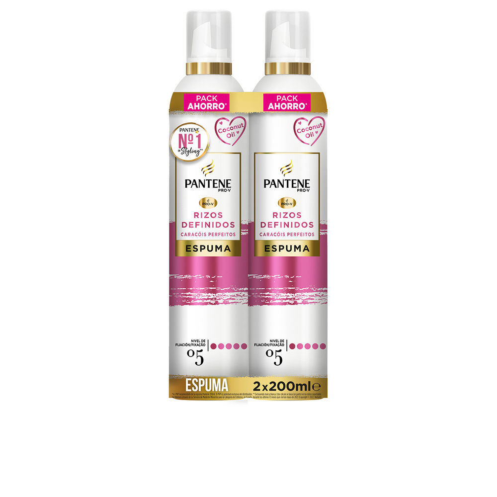 PANTENE DEFINED CURLS MOUSSE SET (Hair shampoo 2 x 200 ml)