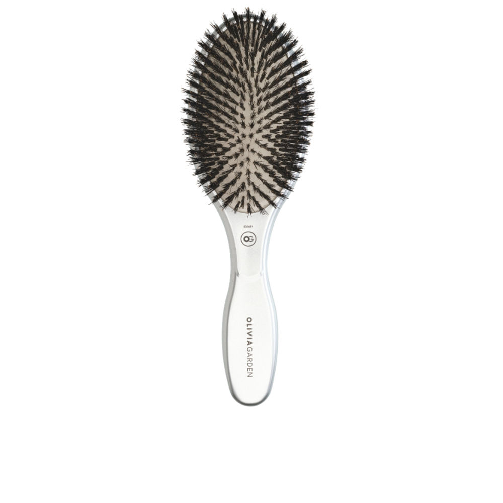 EXPERT CARE OVAL Boar&Nylon Bristles Silver