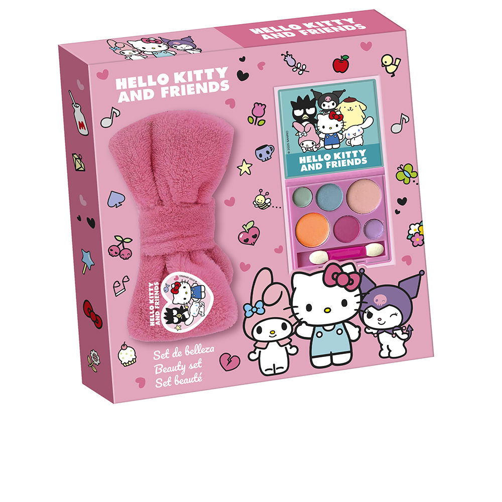 HELLO KITTY AND FRIENDS MAKEUP SET 2 pcs (turban hair + eyeshadow palette)