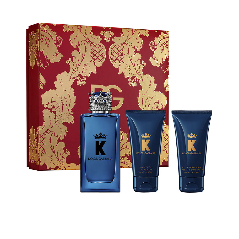 K BY DOLCE&GABBANA CASE 3 pcs (Eau de Parfum spray 100 ml + Shower gel 50 ml + After shave balm 50 ml)