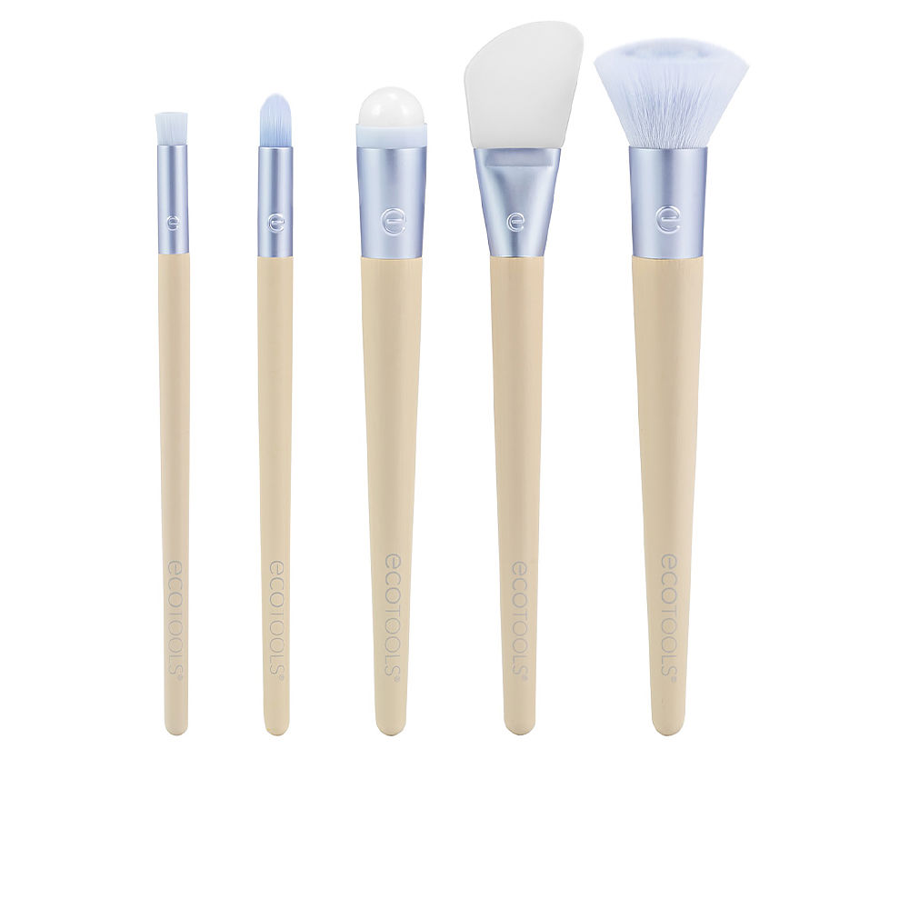 ELEMENTS WATER HYDRO-GLOW set (Exfoliating lip brush + Pointed concealer brush + Undereye soother + Mask applicator brush + Total skin brush)