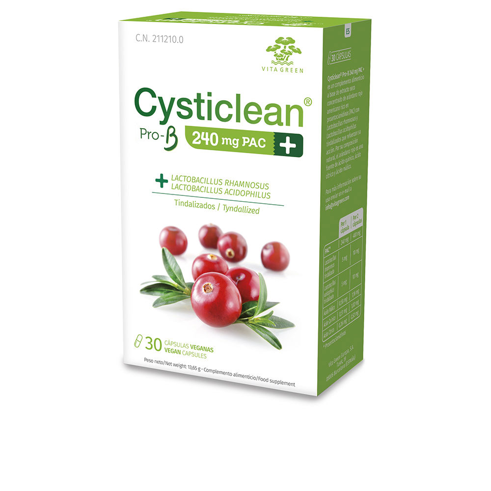 CYSTICLEAN ProB 240 mg PAC and Probiotics with Cranberry capsules 30 units