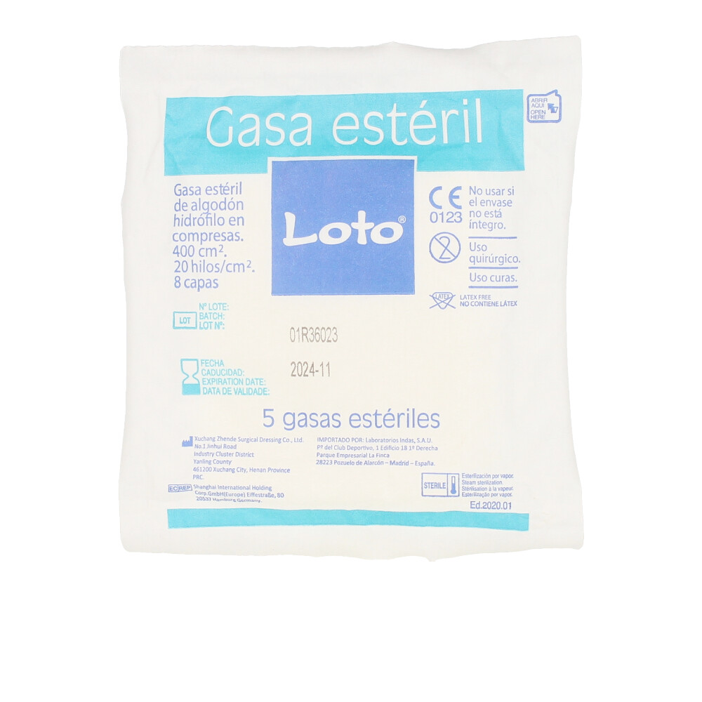 LOTO gasa suave hidrófila 100% algodón
