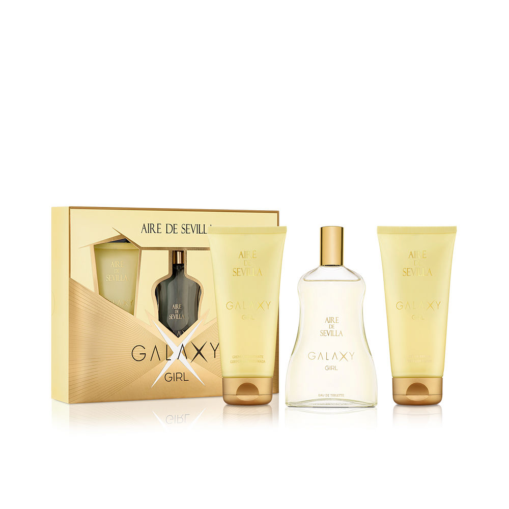 AIRE DE SEVILLA GALAXY GIRL LOT 3 pcs (Eau de Toilette spray 150 ml + shower gel 150 ml + moisturizing cream 150 ml)