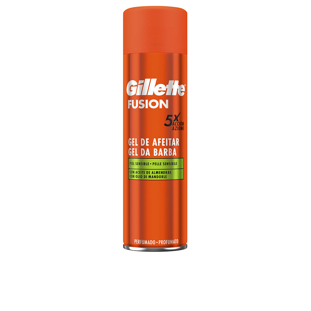 GILLETTE FUSION shaving gel for sensitive skin