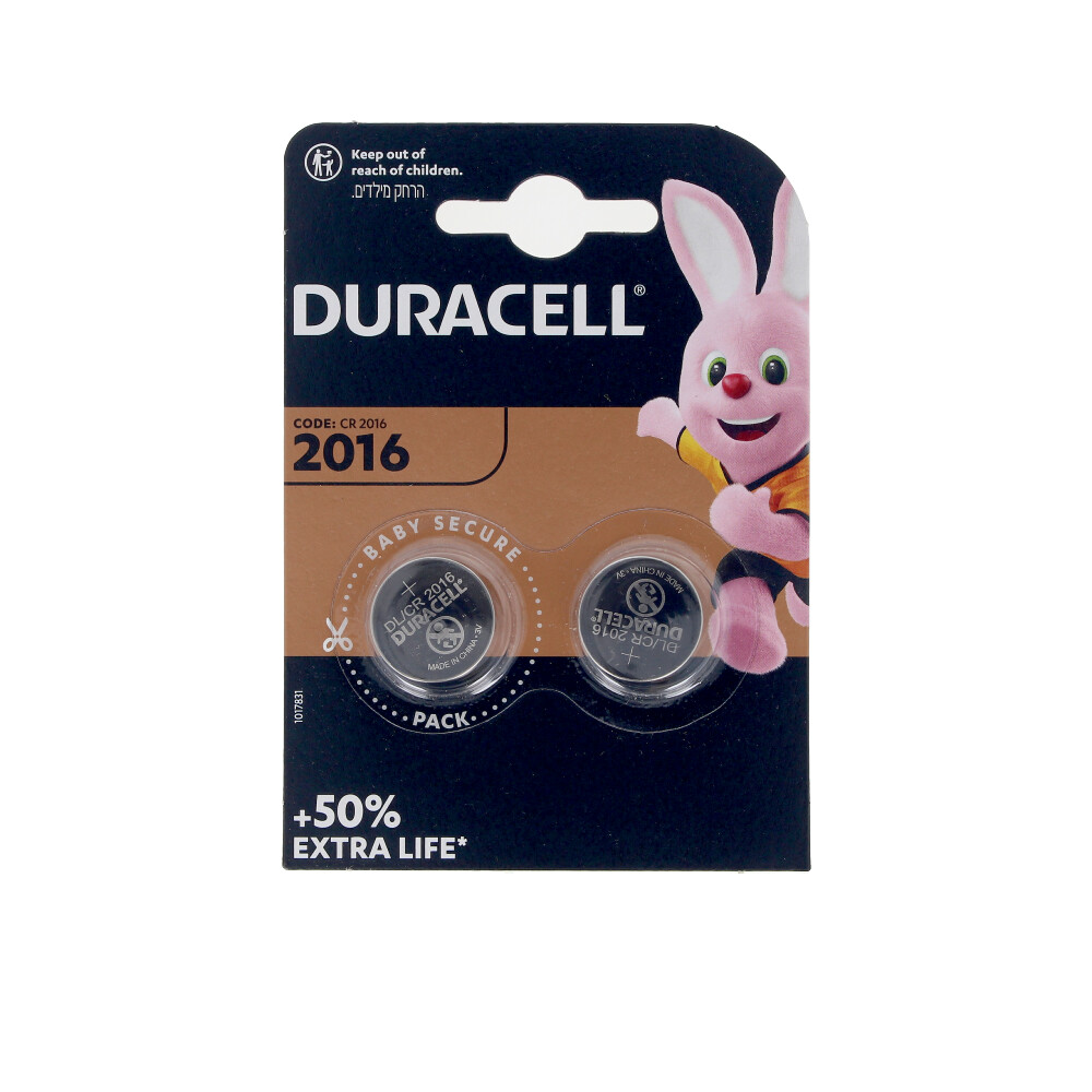 DURACELL BUTTON LITHIUM 3V 2016 DL/CR2016 batteries pack x