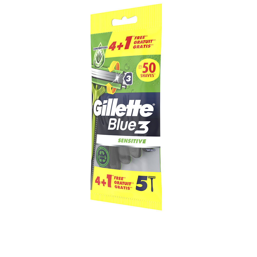 GILLETTE BLUE 3 SENSITIVE disposable razor blades 5 units