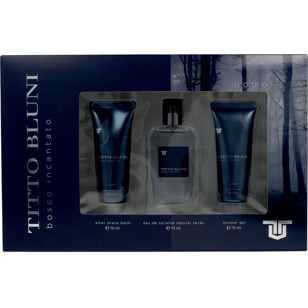 TITTO BLUNI BOSCO INCANTATO LOT (Eau de Toilette vaporizador 75 ml + after shave balm 75 ml + el ducha 75 ml)