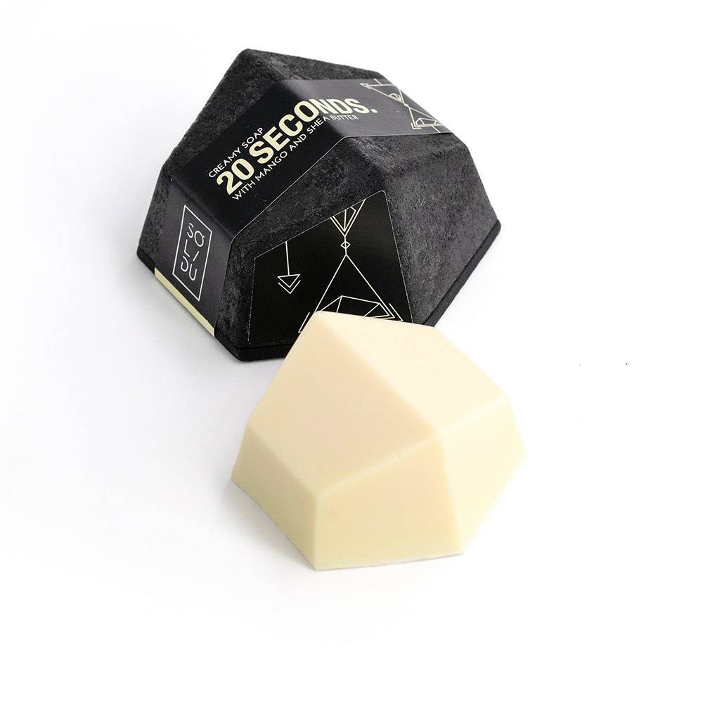 20 SECONDS creamy mango hand and body soap bar