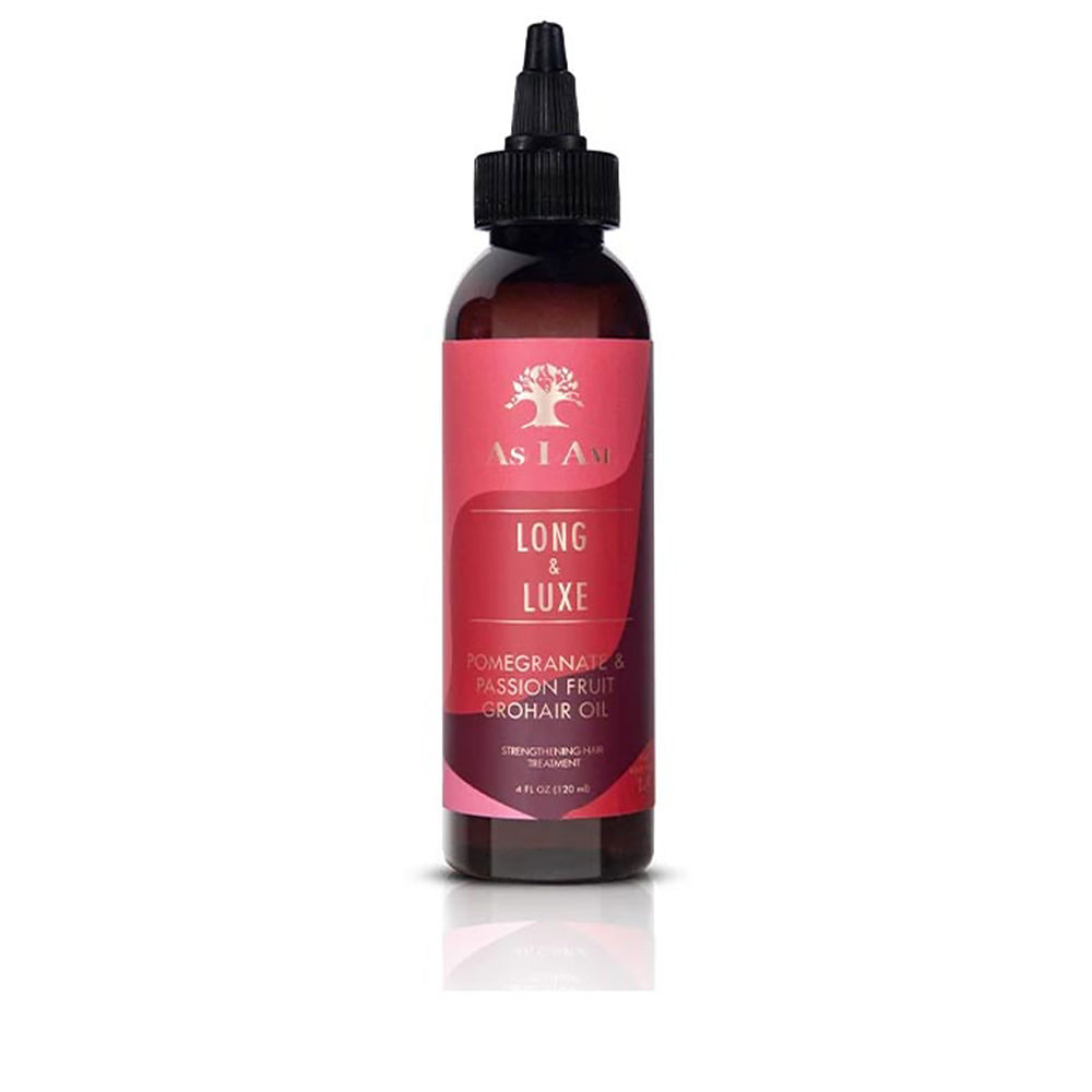 LONG AND LUXE pomegranate & passion fruit grohair oil
