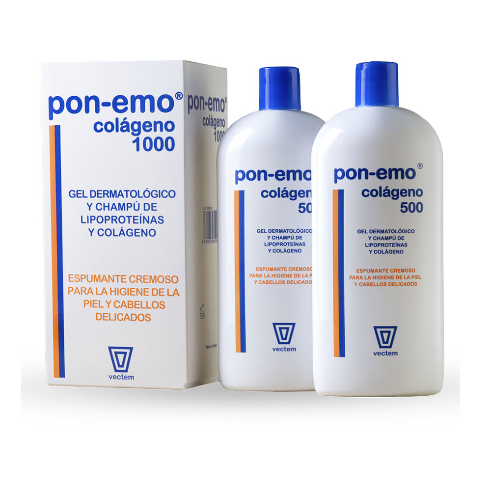 PON-EMO COLLAGEN dermatological gel and shampoo pack (2 x 500 ml)