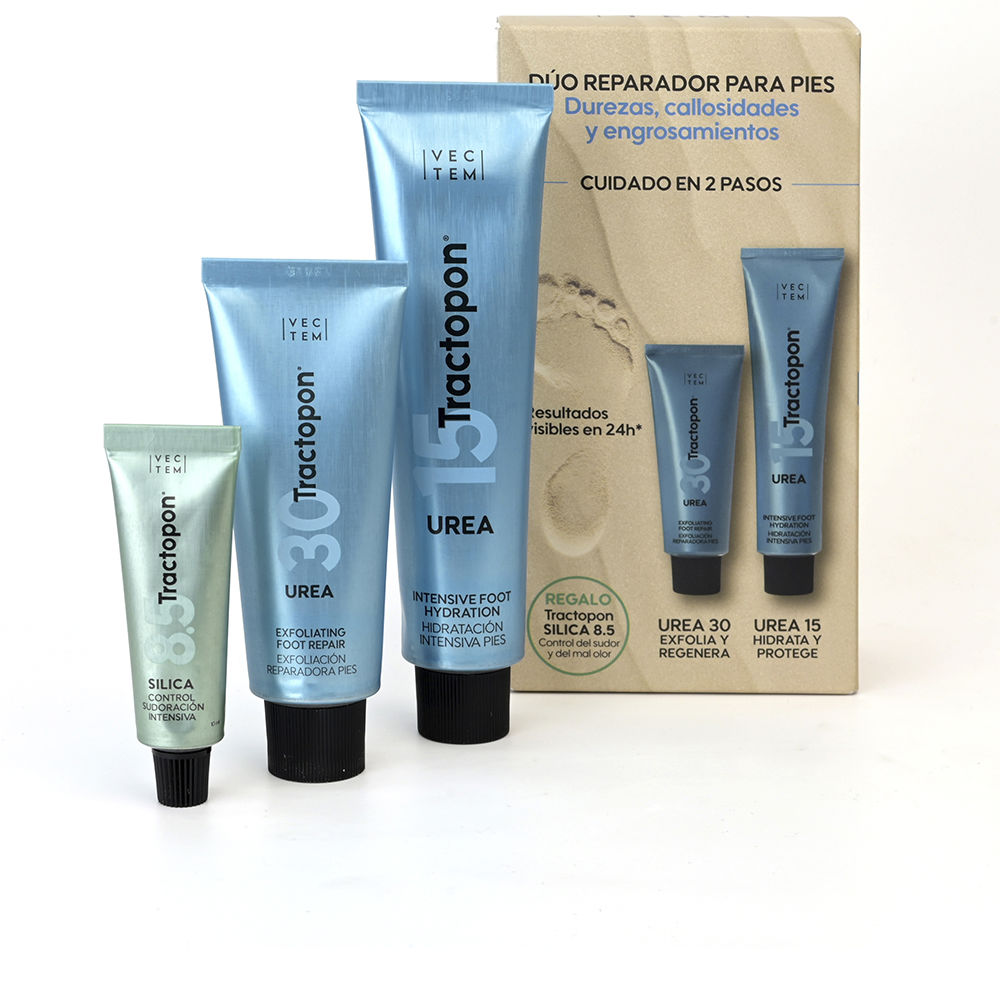 TRACTOPON UREA FOOT REPAIR 3 pc CASE (Cream with 30% Urea 40 ml + Cream with 15% Urea 75 ml + Cream deodorant 10 ml)