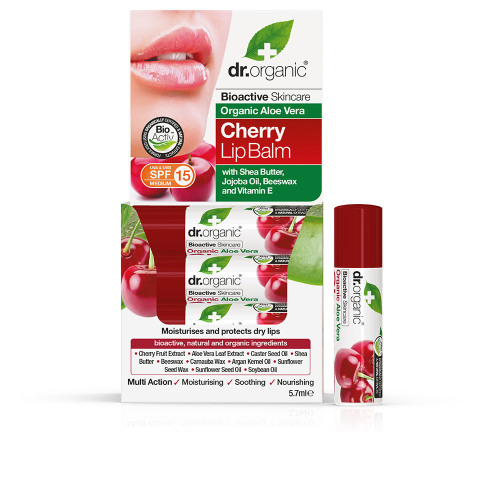 ALOE VERA AND CHERRY lip balm SPF15