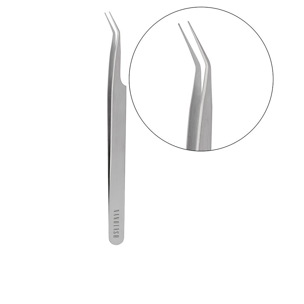 CURVED eyelash tweezers