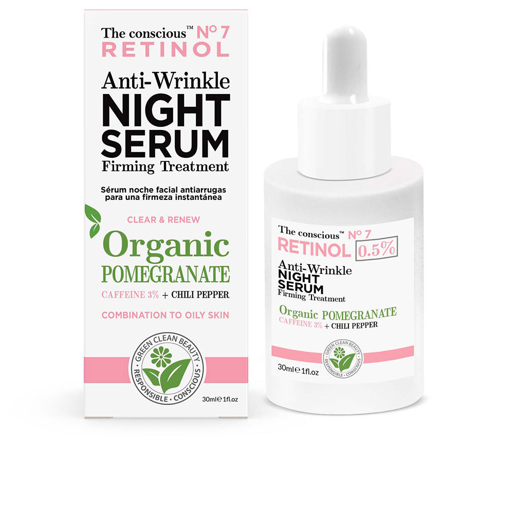 RETINOL anti-wrinkle night serum organic pomegranate