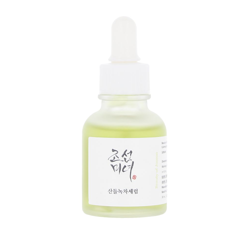 CALMING SERUM green tea + panthenol soothes and strengthens hydration