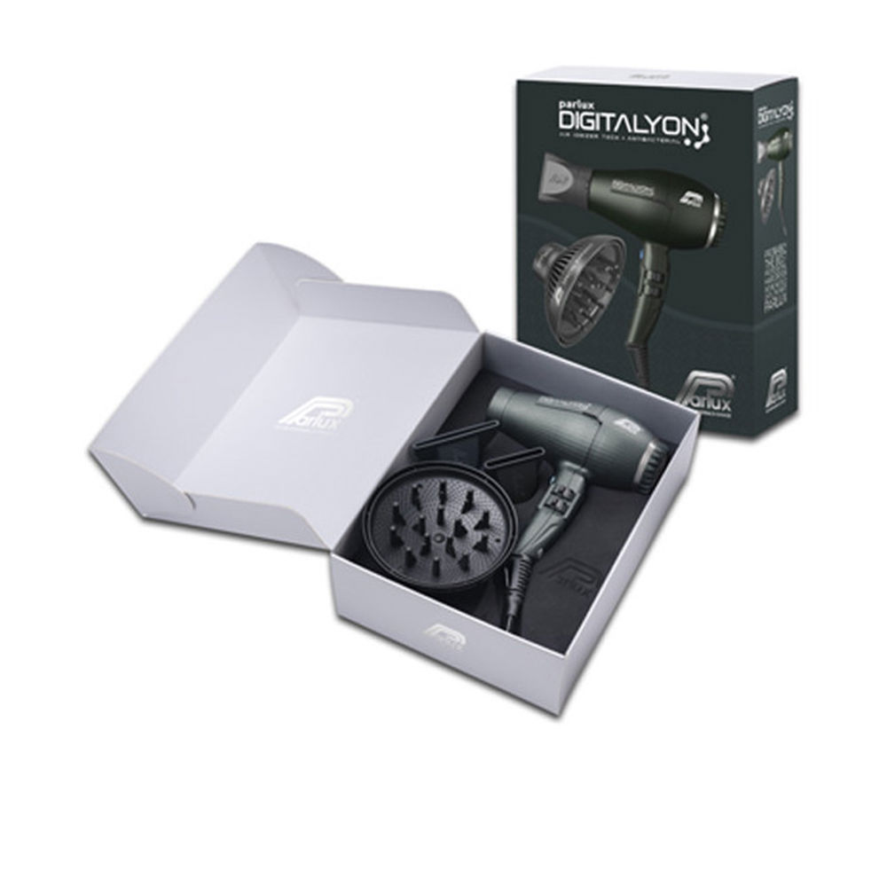 PARLUX DIGITALYON ANTHRACITE LOT (dryer + diffuser + 2 nozzles)