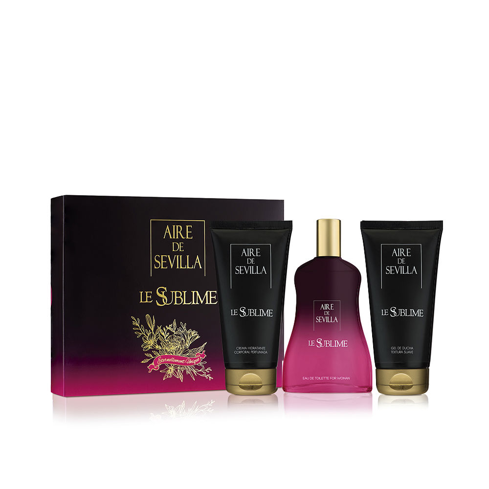 AIRE DE SEVILLE LE SUBLIME lot (edt vapor 150 ml + moisturizing cream 100 ml + shower gel 100 ml)