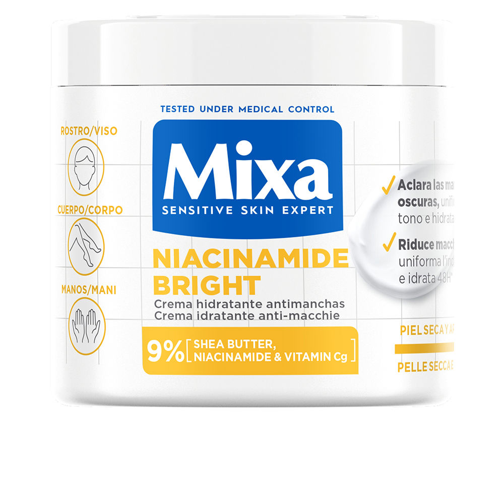 MIXA NIACINAMIDE BRIGHT anti-blemish moisturizer for dry and dull skin