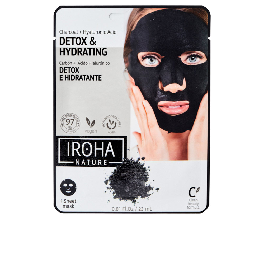 DETOX CHARCOAL BLACK tissue facial mask 1use