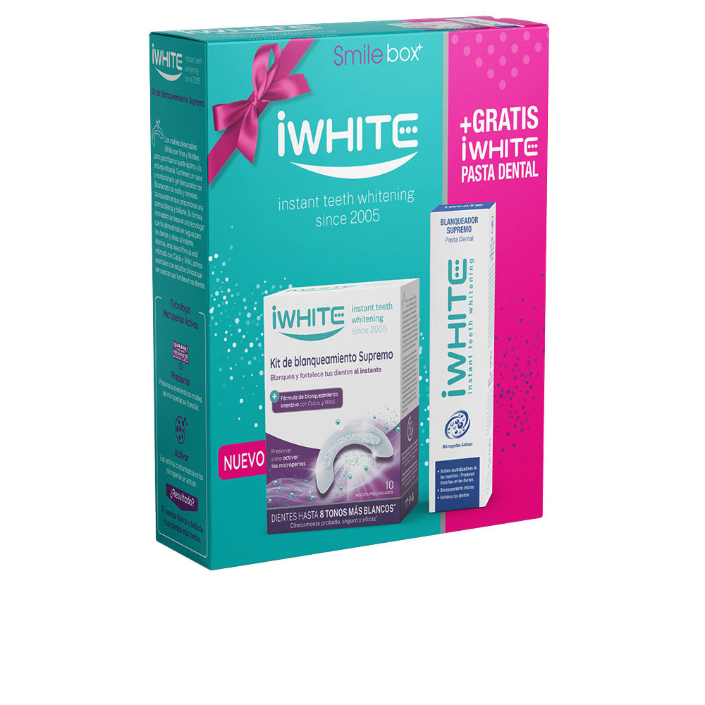 IWHITE SUPREME WHITENER LOT (Whitening kit 1 u + Toothpaste 1 u)