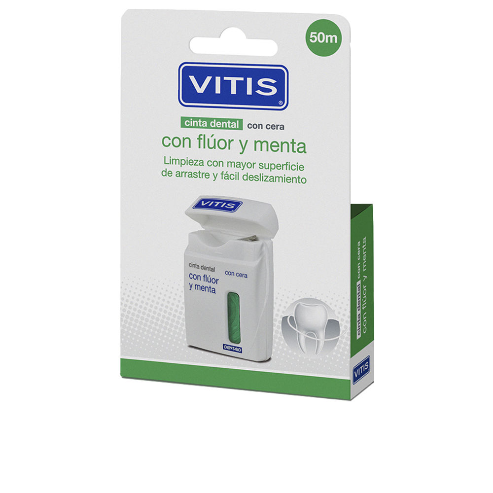VITIS dental tape with fluoride and mint duo