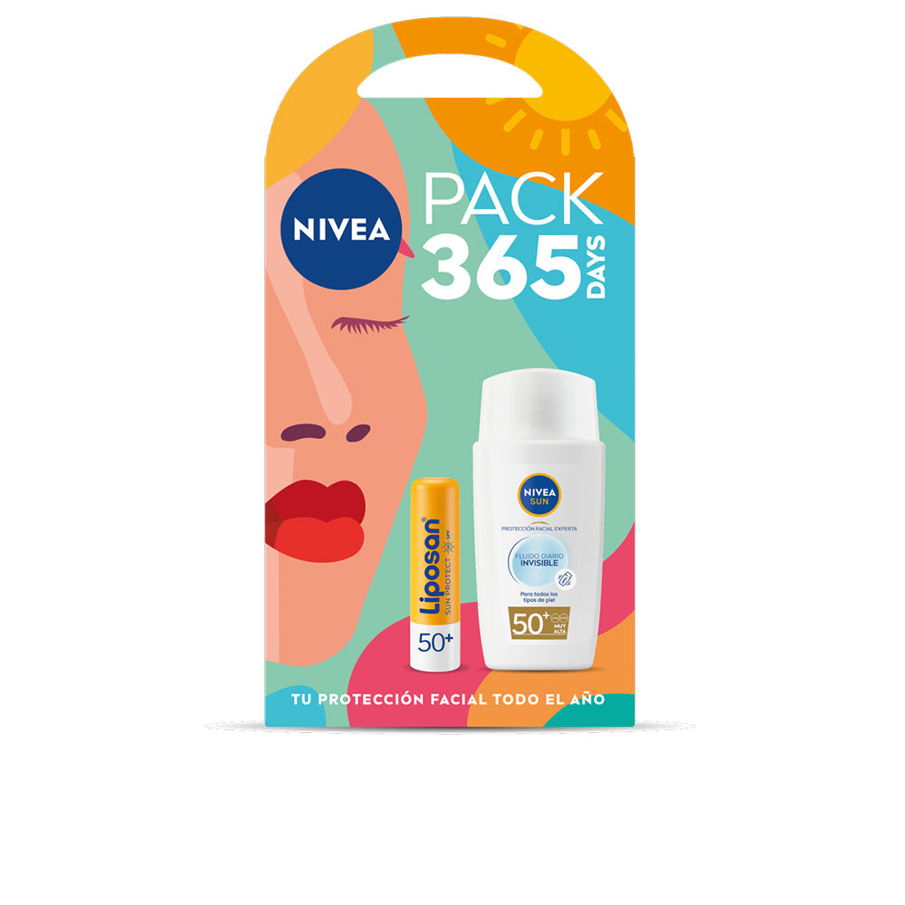 SUN INVISIBLE DAILY FLUID SPF50 + LIPOSAN SPF50 PACK 2 pcs (Daily fluid SPF50+ 40 ml + Liposan Protect 4.8 g)