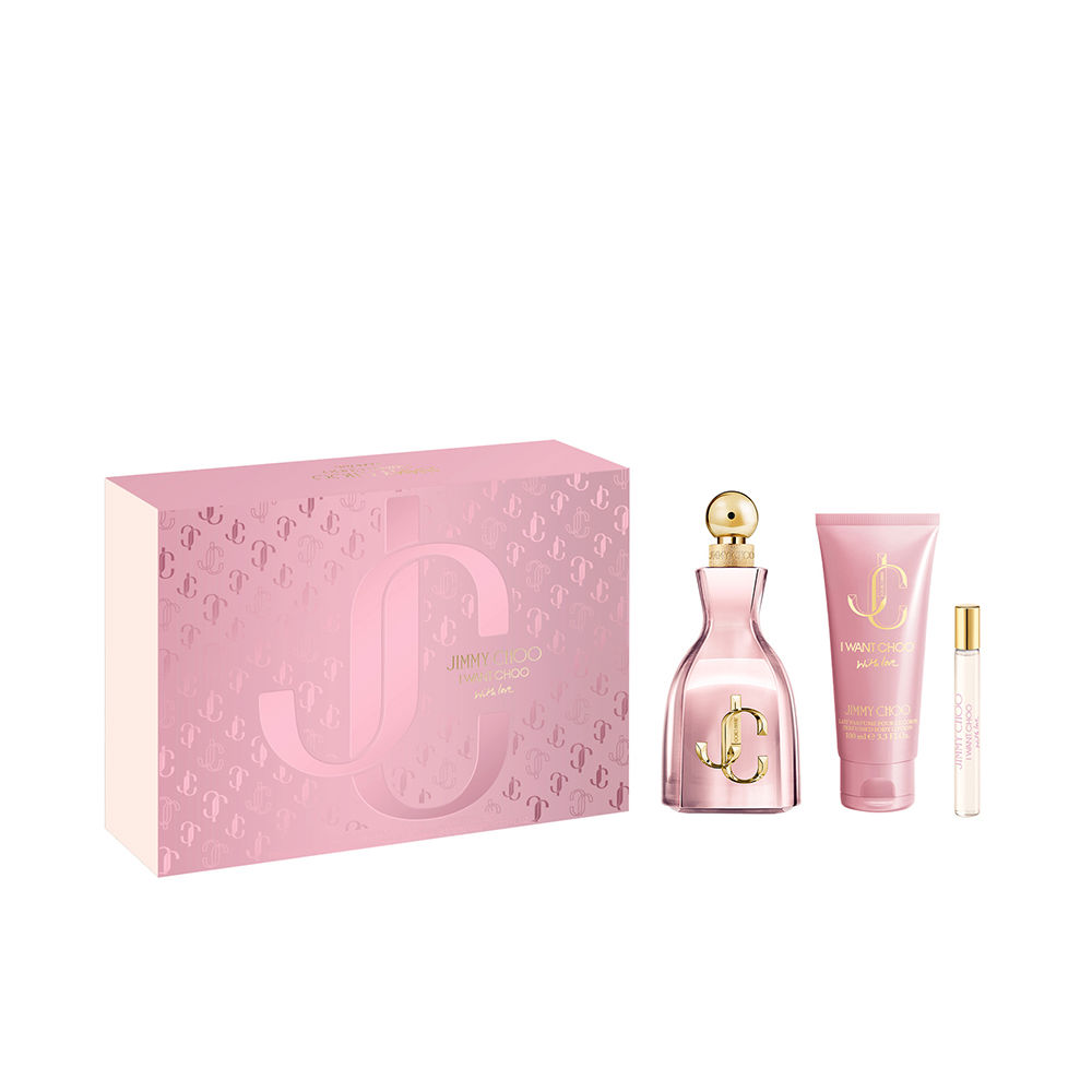 I WANT CHOO WITH LOVE CASE 3 pcs (Eau de Parfum spray 100ml + Body lotion 100ml + Eau de Parfum spray 7.5ml)