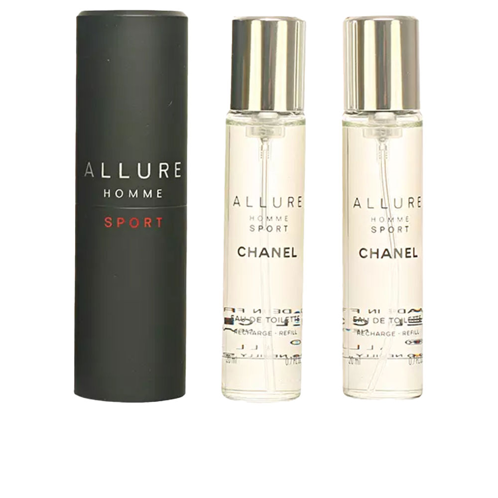 ALLURE HOMME SPORT travel spray and two refills