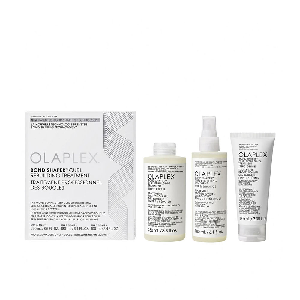 BOND SHAPER CURL RECONSTRUCTION TREATMENT CASE 3 pcs (Curl Treatment Step 1 250 ml + Curl Treatment Step 2 180 ml + Curl Treatment Step 3 100 ml)