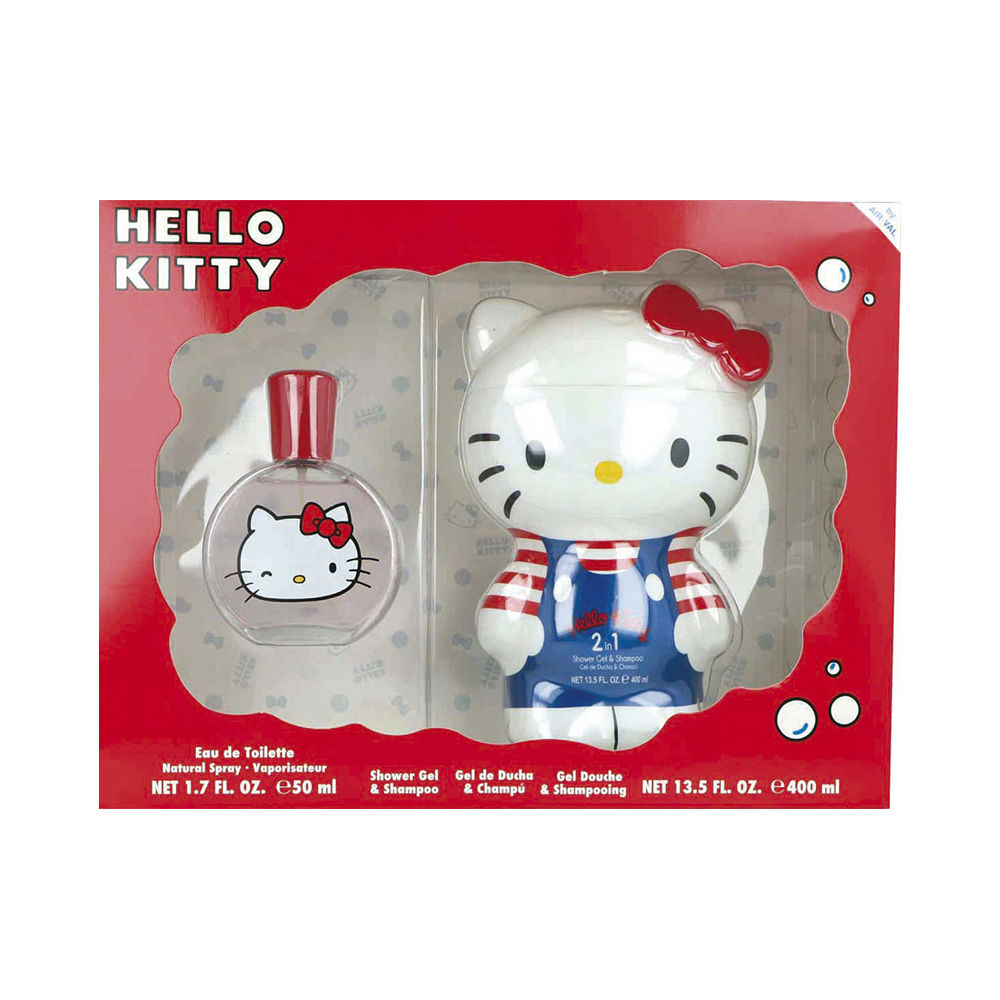 HELLO KITTY SET COLOGNE + SHOWER GEL LOT 2 pcs (Eau de Toilett spray 50 ml + gel & shampoo 400 ml)