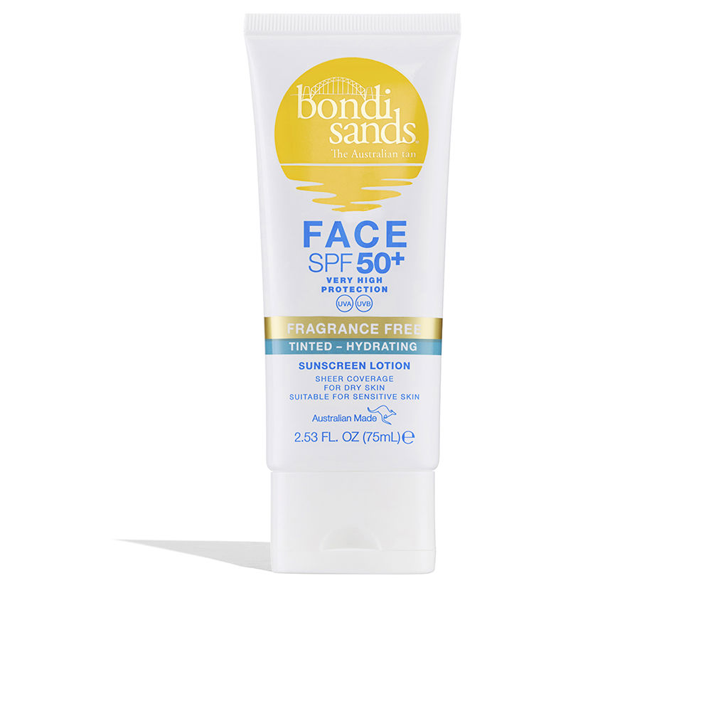 FACE SPF50+ moisturizing facial lotion with color