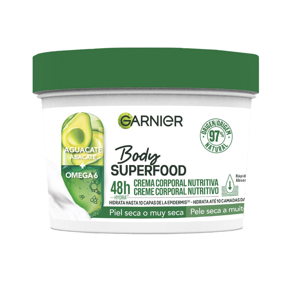 BODY SUPERFOOD AGUACATE crema corporal nutritiva piel seca a muy seca