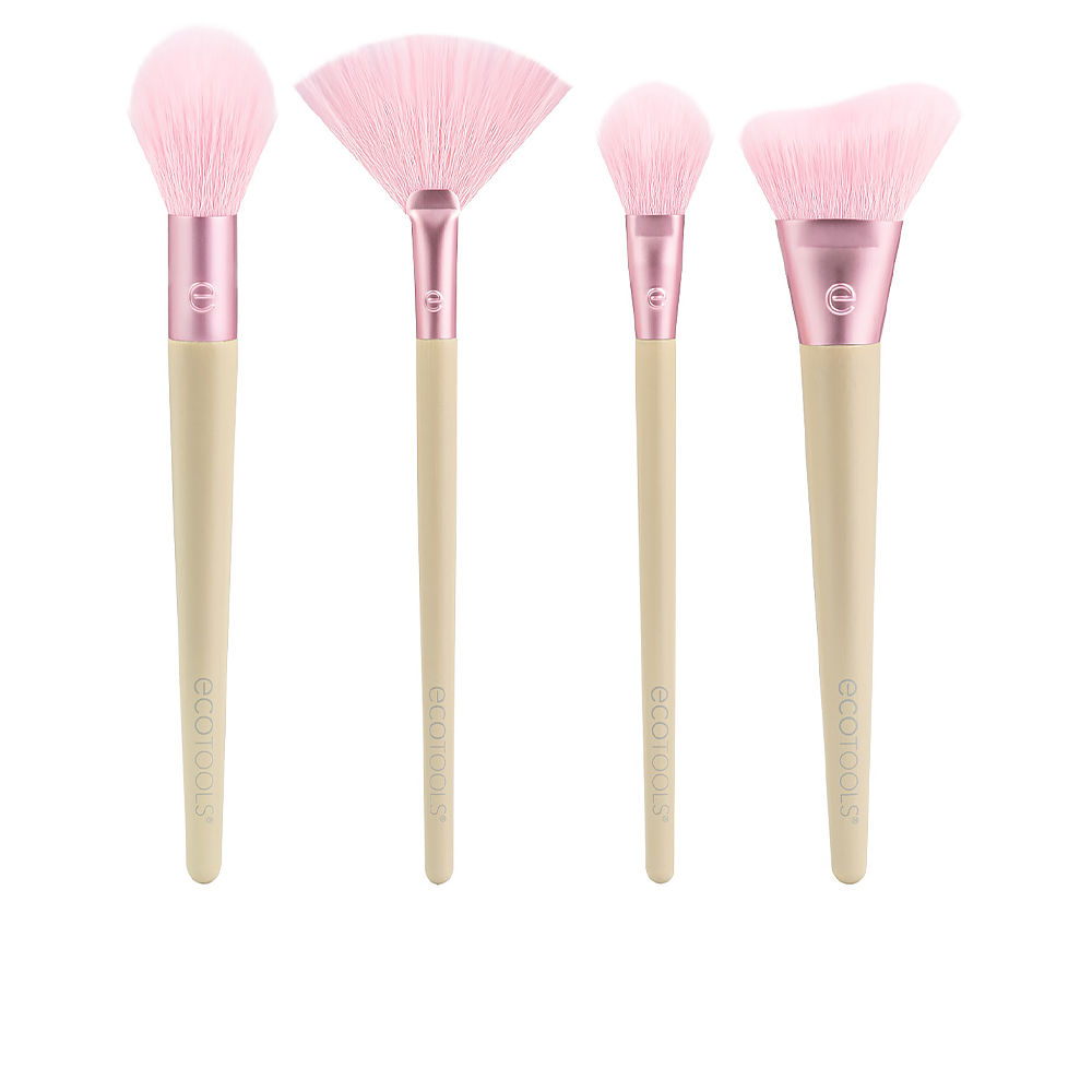 ELEMENTS AIR WIND-KISSED FINISH set (Highlighter Brush + Fan Brush + Powder Brush + Sculpt Brush)