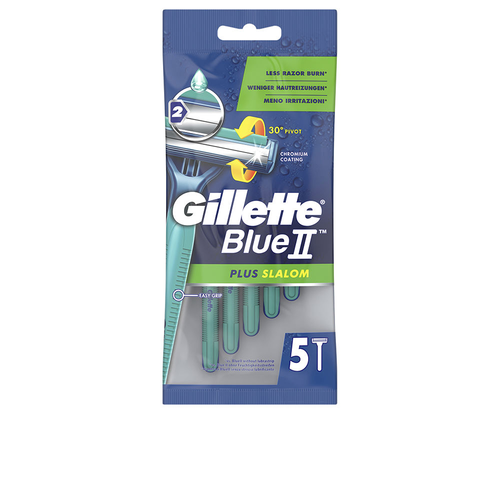 GILLETTE BLUE II PLUS SLALOM disposable razor blades 5 units