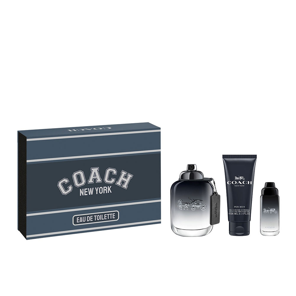 COACH FOR MEN 3-piece set (Eau de Toilette spray 100ml + Eau de Toilette spray 15ml + Shower gel 100ml)
