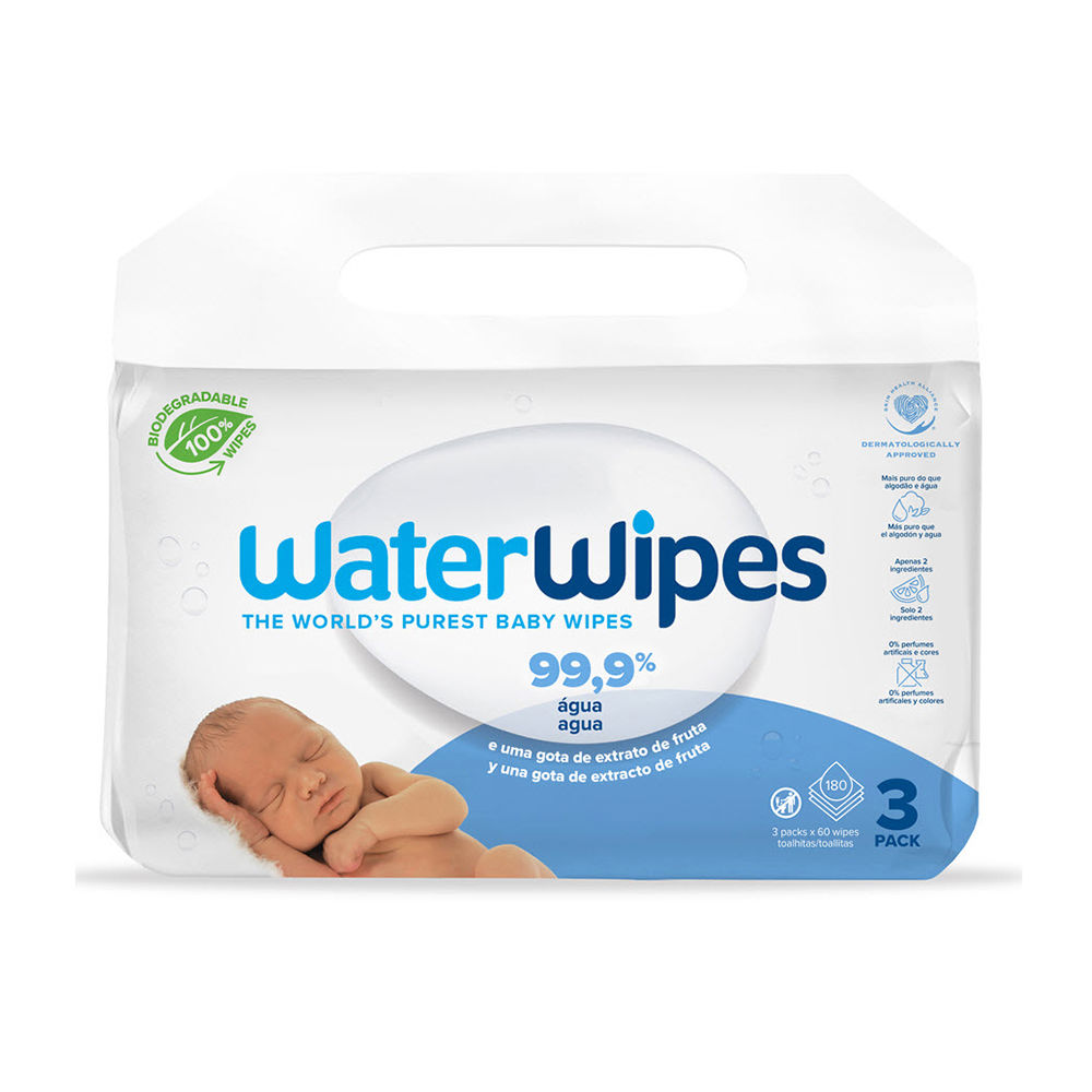 WATERWIPES baby wipes with 99.9% organic water