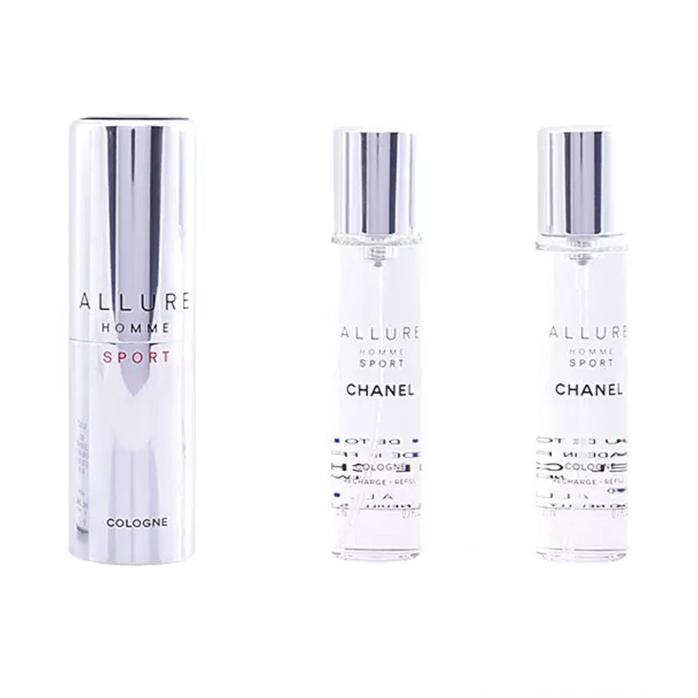 ALLURE HOMME SPORT COLOGNE travel spray and two refills